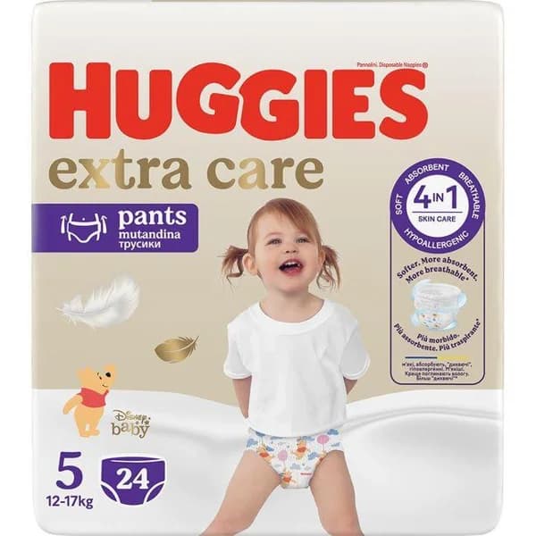 Pañal Pants Talla 5 (12-17 kg) HUGGIES EXTRA, paquete 24 uds - 24 ud - Imagen del producto en Findit