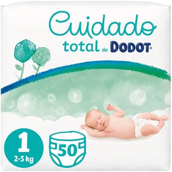 Pañal  cuidado total talla1  DODOT , paquete 50 uds - 50 ud - Imagen del producto en Findit