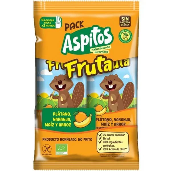 Aspitos bio frutas ASPIL, pack 4x10 g - 0.04 kg - Imagen del producto en Findit