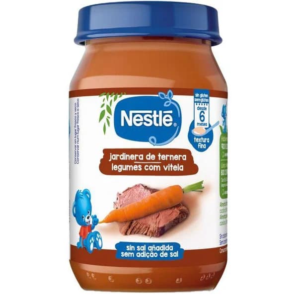 Tarrito de hortalizas con ternera NESTLÉ, tarro 190 g - 0.19 kg - Imagen del producto en Findit