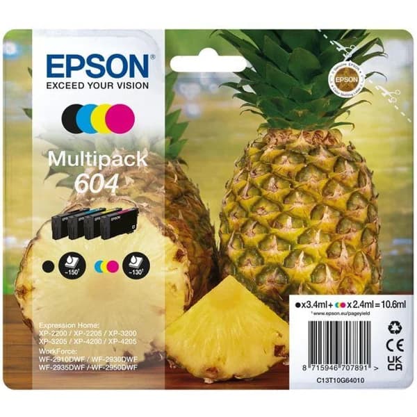 Cartucho tinta original, 4 colores T10G640 604 EPSON, pack 4 uds - 1 ud - Imagen del producto en Findit