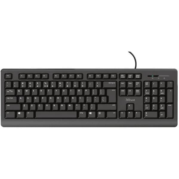 Teclado negro con cable, Primo TRUST - 1 ud - Imagen del producto en Findit