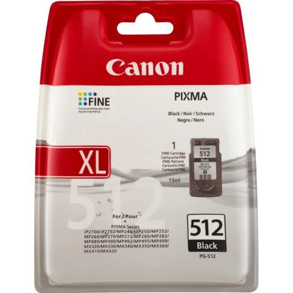 Cartucho de tinta original negro, PG-512 XL, CANON, 1 ud - 1 ud - Imagen del producto en Findit