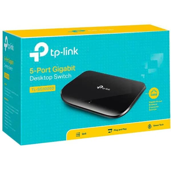 Switch red de 5 puertos Gigabit  TL-SG1005D TP-LINK - 1 ud - Imagen del producto en Findit