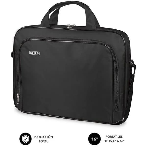 Maletín negro para portátil de hasta 16", Oxford SUBBLIM - 1 ud - Imagen del producto en Findit