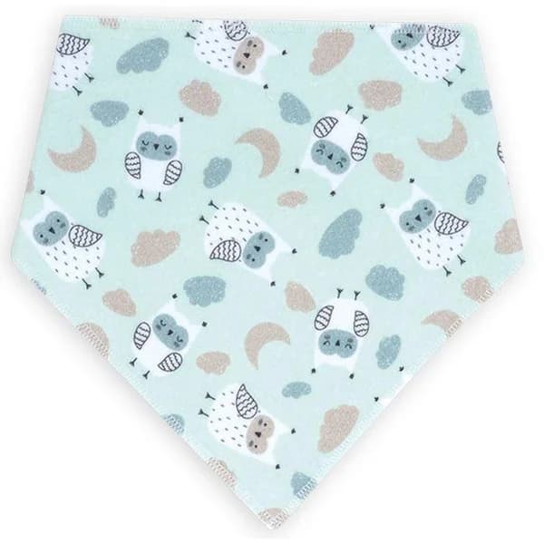 Babero bandana nubes impermeable, transpirable con broche TI-TIN, 21,5x38,5 cm - 8.28 m - Imagen del producto en Findit