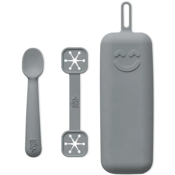 Portacubiertos gris de silicona INTERBABY - 1 ud - Imagen del producto en Findit
