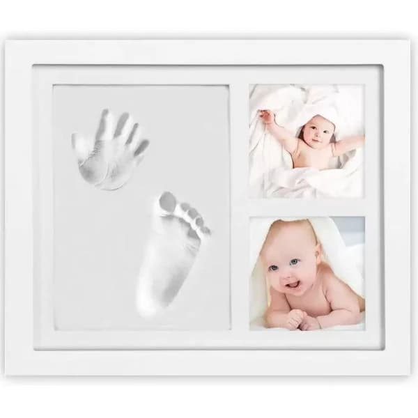 Marco para 2 foto y 2 huellas, no tóxico, edad rec: 0-3 años INTERBABY, 26x20x2 cm - 0.4 m - Imagen del producto en Findit