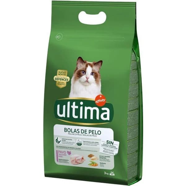 Control bolas de pelo para gato ULTIMA, saco 3 kg - 3 kg - Imagen del producto en Findit