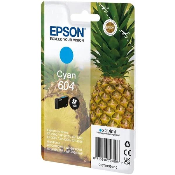 Cartucho de tinta original Cian 604 EPSON, 1 ud - 1 ud - Imagen del producto en Findit