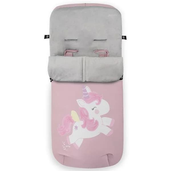 Saco universal estampado unicornio rosa para silla de paseo impermeable INTERBABY - 1 ud - Imagen del producto en Findit