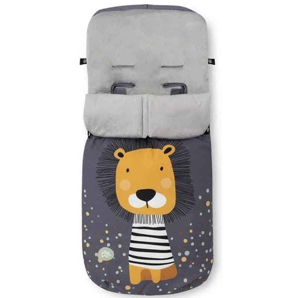 Saco universal estampado león gris para silla de paseo, impermeable INTERBABY - 1 ud - Imagen del producto en Findit