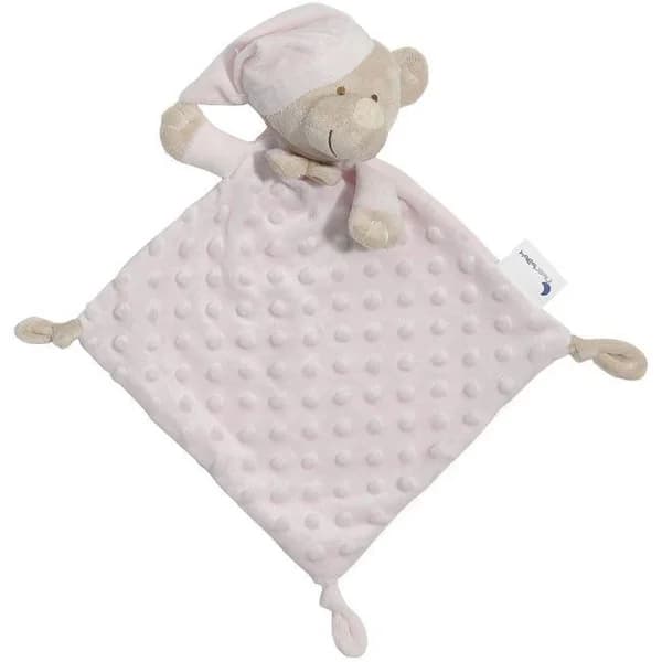 Dudu, mantita de apego para tu bebe rosa, tacto extrasuave, 28x17cm INTERBABY, 1ud - 1 ud - Imagen del producto en Findit