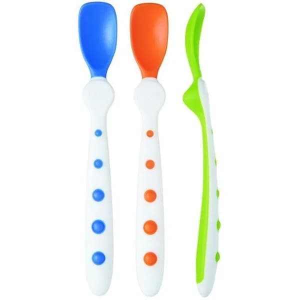Cuchara de color con asa ergonómica y reposacubiertos TIGEX, 3uds - 3 ud - Imagen del producto en Findit