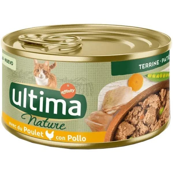 Alimento de pollo para gato ULTIMA NATURE, lata 85 g - 0.09 kg - Imagen del producto en Findit