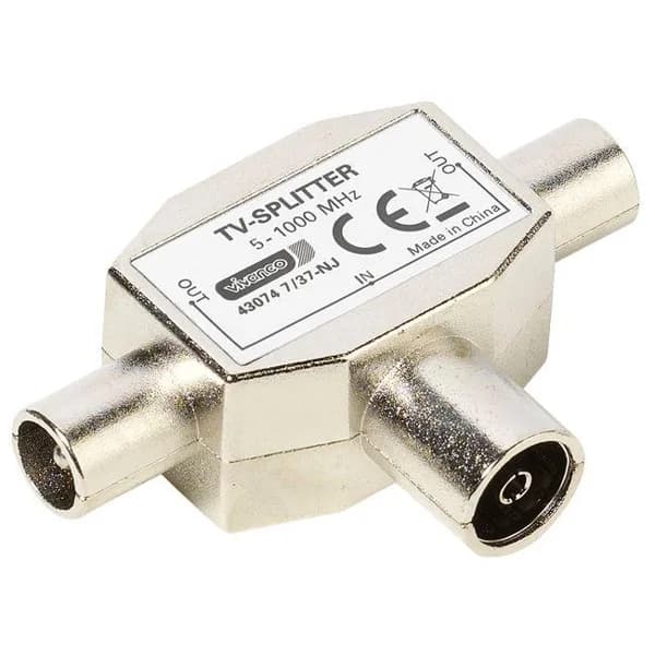 Adaptador de antena 2 machos 1 hembra 48074 VIVANCO - 48074 ud - Imagen del producto en Findit