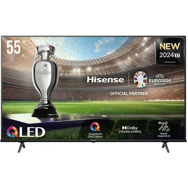 Televisión Qled 55" 4K Smart 55E7NQ HISENSE - 1 ud - Imagen del producto en Findit
