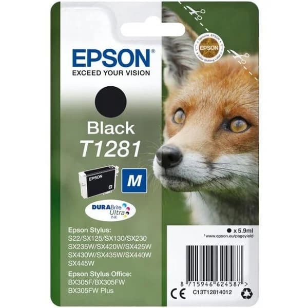 Cartucho de tinta original negro T1281 EPSON, 1 ud - 1 ud - Imagen del producto en Findit