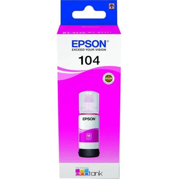 Cartucho de tinta original magenta, Ecotank 104 EPSON, 1 ud - 1 ud - Imagen del producto en Findit