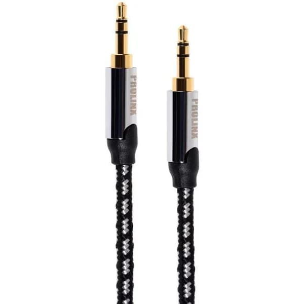 Cable de audio estéreo 2 jack 3.5mm macho IP-04 PROLINX, 1 metro - 1 ud - Imagen del producto en Findit