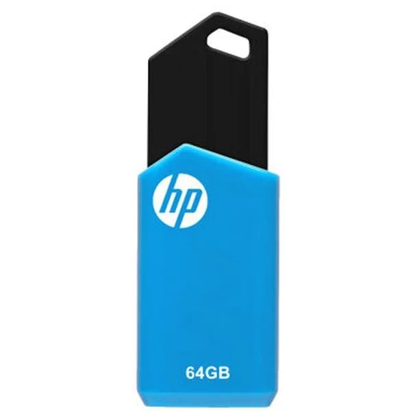 Pendrive azul y negro USB 2.0 de 64 GB V150W HP - 1 ud - Imagen del producto en Findit