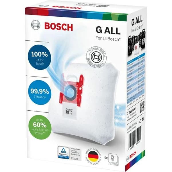 Bolsa de aspiracion para Power Protect, BBZ41FGALL BOSCH, 4 uds - 1 ud - Imagen del producto en Findit