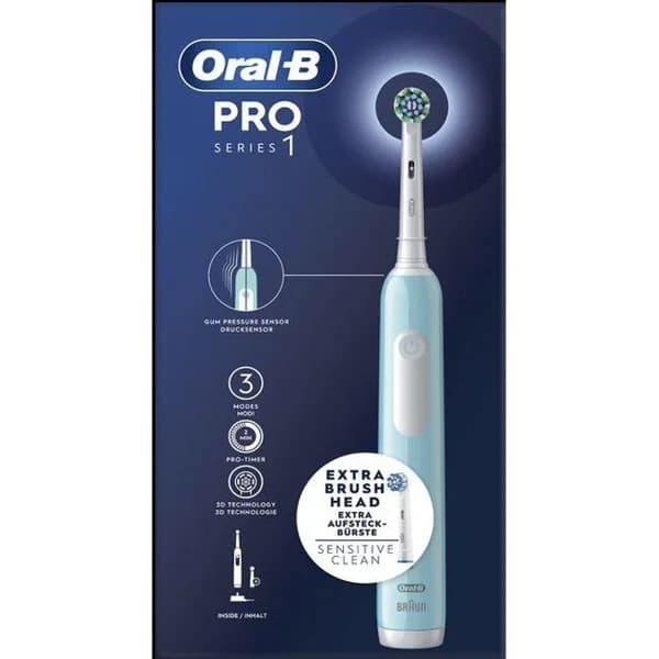 Cepillo Eléctrico Pro 1 Caribeean Blue ORAL B - 1 ud - Imagen del producto en Findit