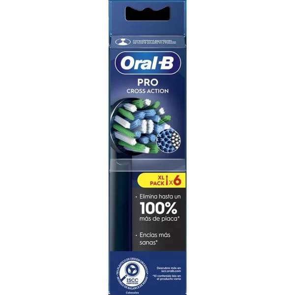 Recambio cepillo eléctrico Cross Action negro ORAL-B, 6 uds - 6 ud - Imagen del producto en Findit