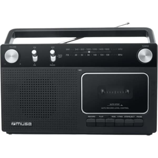 Radio cassette grabador negro M152RC MUSE - 1 ud - Imagen del producto en Findit