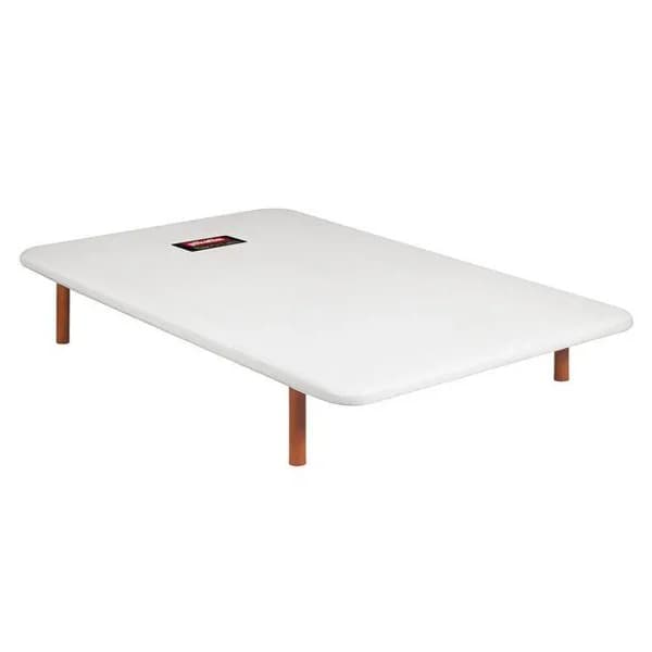 Base tapizada Divanlin 135x190 3D Blanca PIKOLIN Producto sin patas, se pueden adquirir en esta web - 1 ud - Imagen del producto en Findit