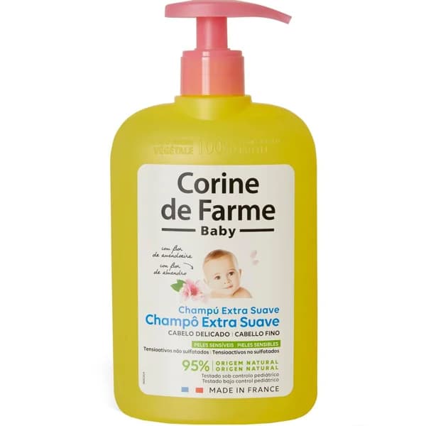 Champú extra suave para bebé CORINE DE FARME, dosificador 500 ml - 1 ud - Imagen del producto en Findit