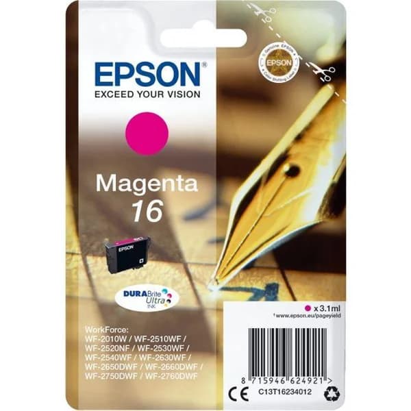 Cartucho de tinta original magenta T1623 EPSON, 1 ud - 1 ud - Imagen del producto en Findit