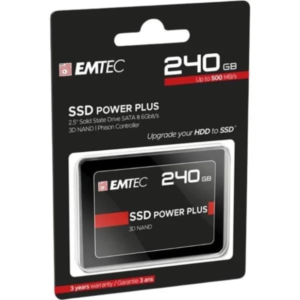 Disco duro sólido interno 2,5" 240 GB, SSD X150 Power Plus EMTEC - 1 ud - Imagen del producto en Findit