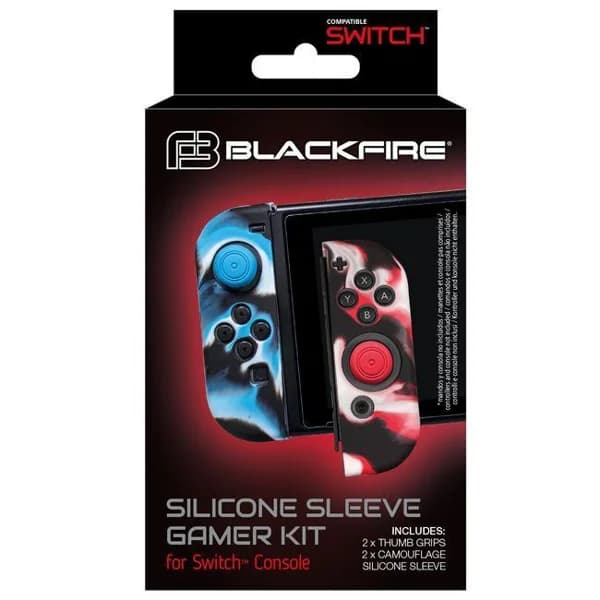 Fundas de silicona con grips para los Joy-Con de Switch BLACKFIRE - 1 ud - Imagen del producto en Findit
