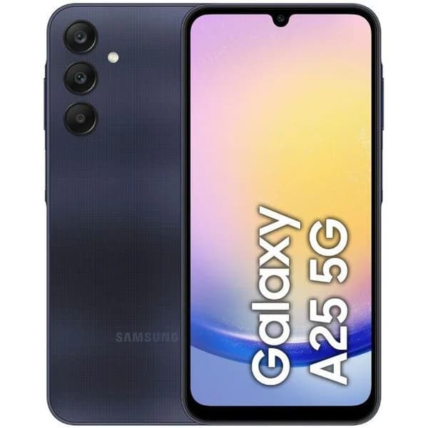 Smartphone libre negro 5G, 6+128 GB, Galaxy A25 SAMSUNG - 1 ud - Imagen del producto en Findit