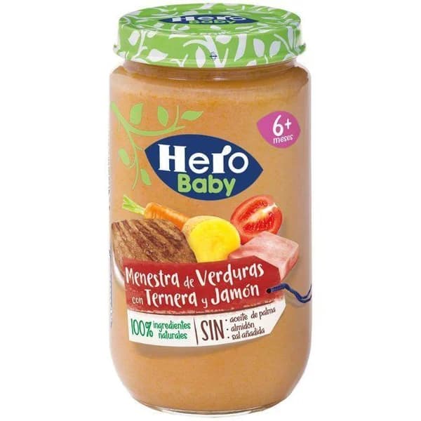 Tarrito jamón-ternera-verdura HERO, tarro 235 g - 0.24 kg - Imagen del producto en Findit