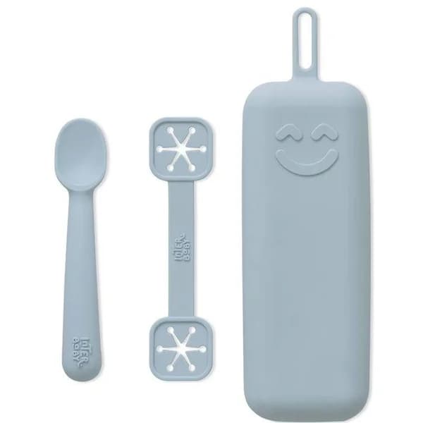 Portacubiertos de silicona color azul INTERBABY - 1 ud - Imagen del producto en Findit