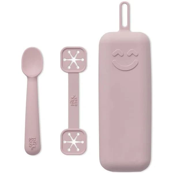 Portacubiertos rosa de silicona INTERBABY - 1 ud - Imagen del producto en Findit