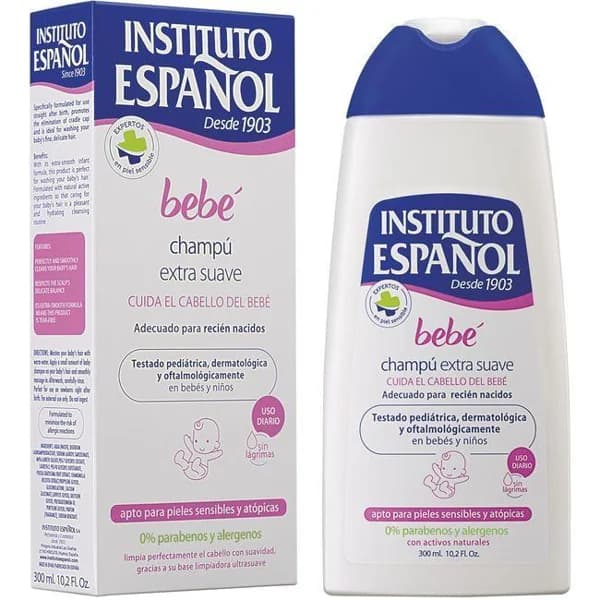 Champú extra suave INSTITUTO ESPAÑOL, bote 300 ml - 0.3 l - Imagen del producto en Findit