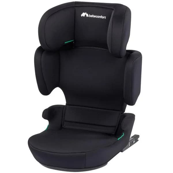 Silla de auto Road Fix i-Size negra, Isofix, grupo 2-3 BEBE CONFORT Apta desde los 100 cm a los 150 cm, con instalación Isofix, reposacabezas ajustable en 14 posiciones, sin contramarcha. Plegable y fácil de transportar. Homologación Europea R129/03 (i-Size) - 1 ud - Imagen del producto en Findit