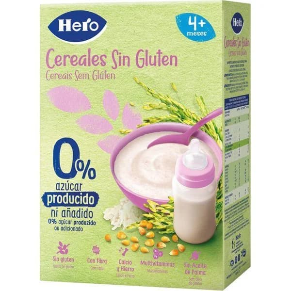 Papilla de cereales sin gluten HERO, caja 340 g - 0.34 kg - Imagen del producto en Findit