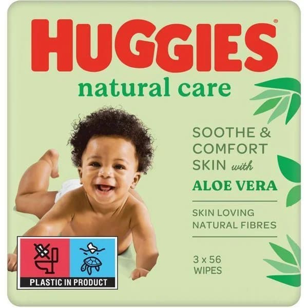 Toallitas natural care HUGGIES, pack 2+1 uds - 1 ud - Imagen del producto en Findit