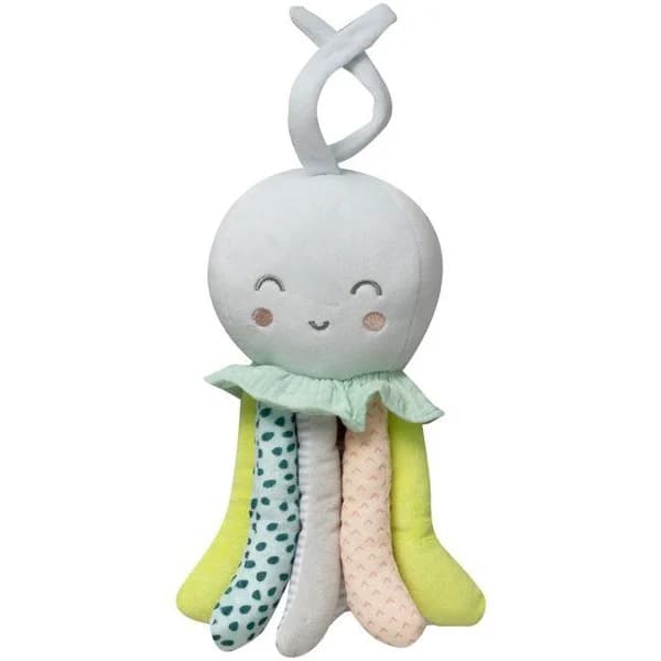 Peluche musical pulpo cabeza gris, tacto extrasuave INTERBABY - 1 ud - Imagen del producto en Findit