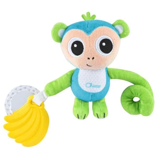Monito sonajero mordedor de peluche para carro, edad rec 3-24 meses CHICCO - 1 ud - Imagen del producto en Findit