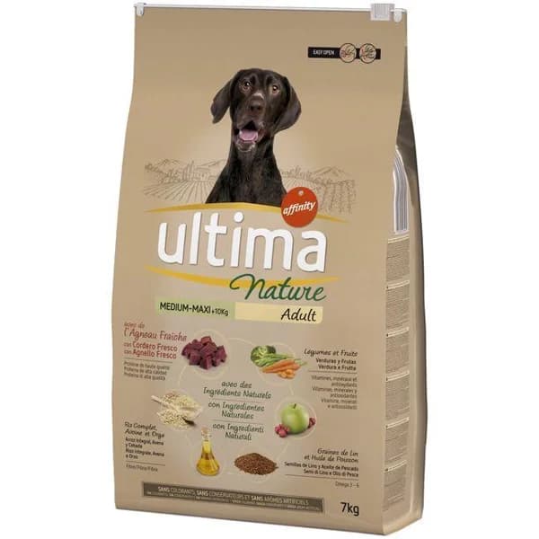 Alimento de cordero para perro ULTIMA Nature, saco 7 kg - 7 kg - Imagen del producto en Findit