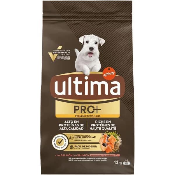 Alimento de salmón para perro mini ULTIMA, saco 1,1 kg - 1.1 kg - Imagen del producto en Findit