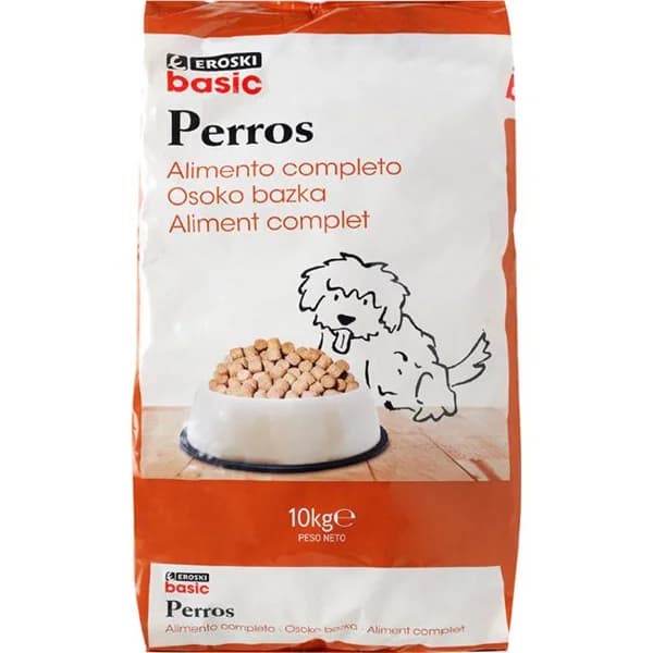 Alimento completo para perro EROSKI BASIC, saco 10 kg - 10 kg - Imagen del producto en Findit