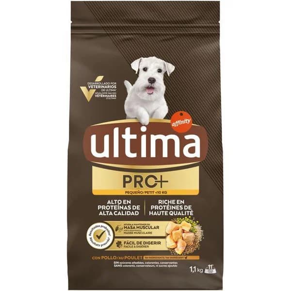 Alimento de pollo para perro mini ULTIMA, saco 1,1 kg - 1.1 kg - Imagen del producto en Findit