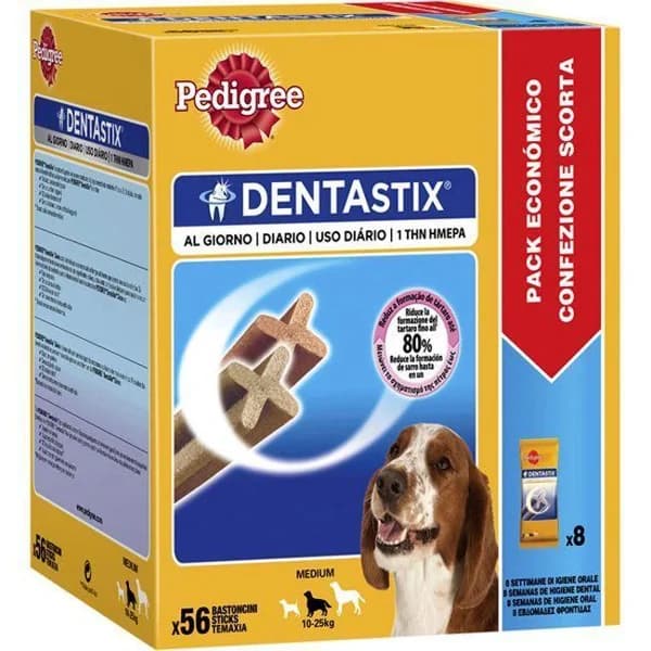 Dentastix perro mediano PEDIGREE, 56 uds., caja 1,440 kg - 1.44 kg - Imagen del producto en Findit