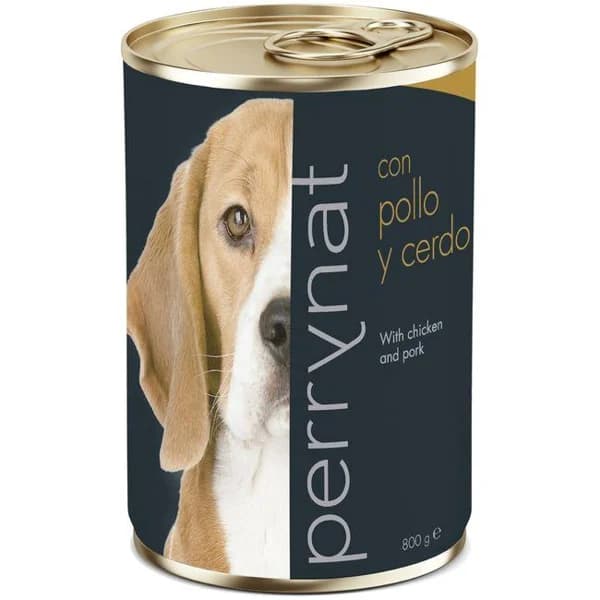 Alimento de pollo&cerdo para perro PERRYNAT, lata 800 g - 1 ud - Imagen del producto en Findit